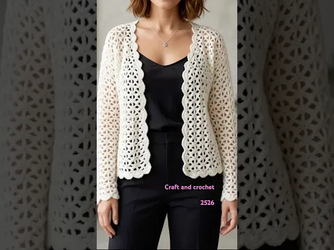 Crochet cardigan, craft and crochet 2526 #crochet #craftandcrochet #summerfashion