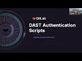 DAST Authentication Scripts Feature