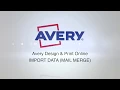 Avery Design Print - Using Mail Merge
