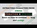 How to use loops with strings String Manipulation Class 11 Python CS CBSE