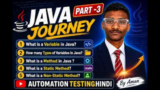 Java Journey Part 3 Variables Methods in Java Static vs Non-Static Method Java Hindi