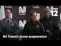 Dangerous snowstorm triggers public transit suspensions travel restrictions in NJ News 12