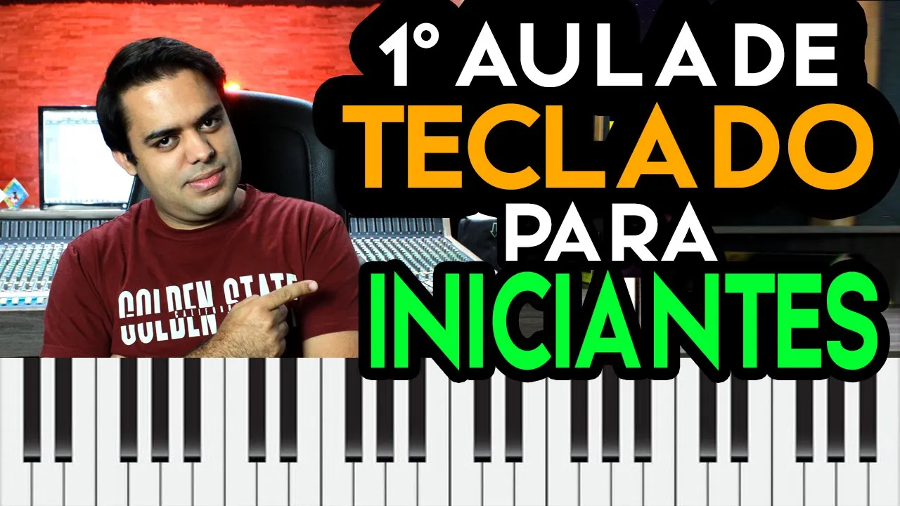 AULA DE TECLADO 1 - Primeira Aula para INICIANTES (tocar do zero)