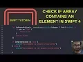 Check if array contains an element in Swift 4