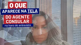 O que o agente consular visto americano vê no computador #vistoamericano #entrevistavisto #visto