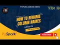 PySpark Learning Series 18 How to Rename Column Names