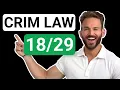 Criminal Law Solicitation Inchoate Offenses LEAP