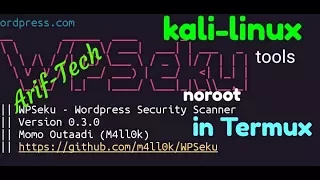 install-WPSeku kali-linux tools in termux - WordPress Security Scanner noroot