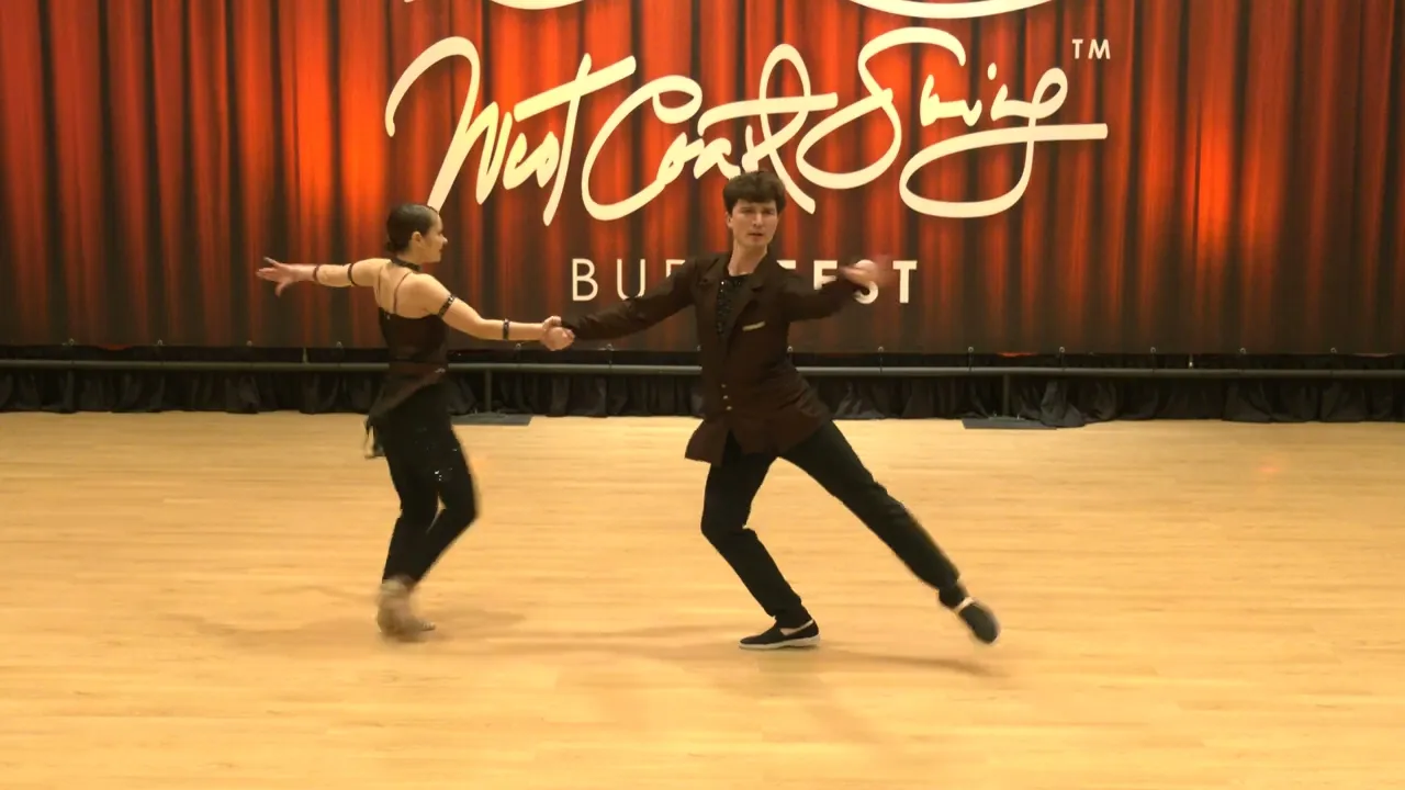 Semion Ovsiannikov & Maria Elizarova West Coast Swing Routine Show at Budafest 2023