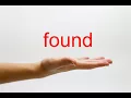 Download Lagu How to Pronounce found - American English