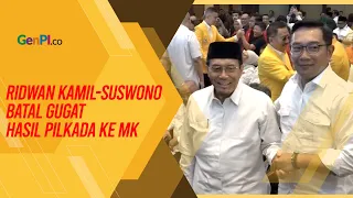 Ridwan Kamil-Suswono Batal Batal Gugat Hasil Pilkada Jakarta ke MK