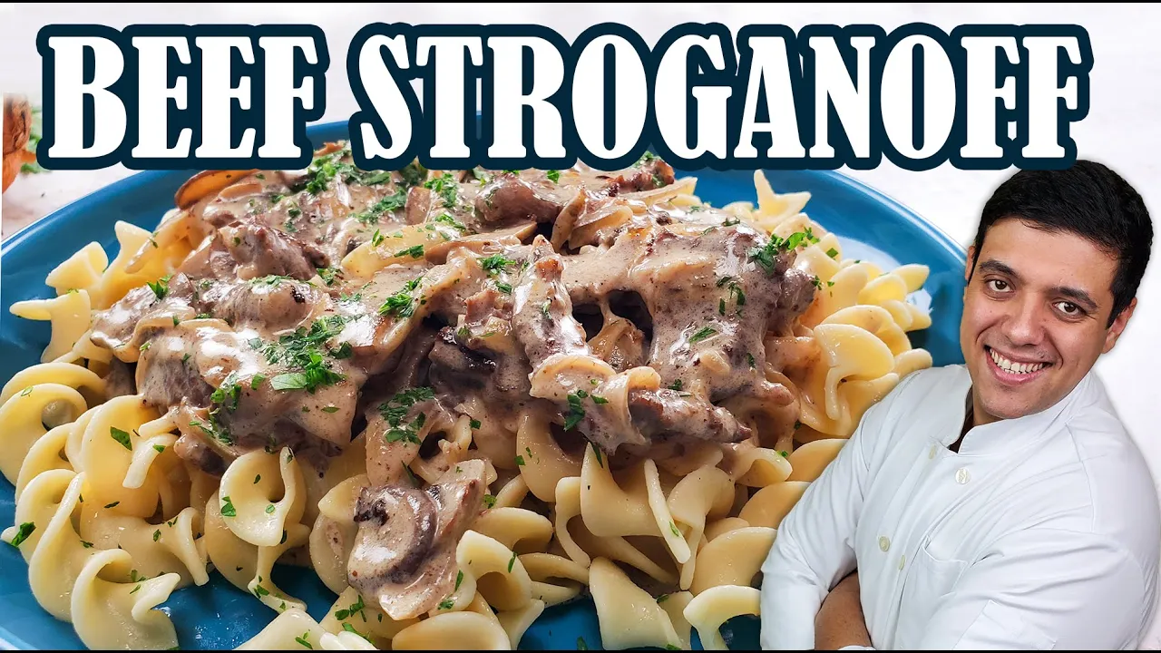 How to Make Beef Stroganoff from Scratch   Lounging with Lenny