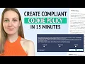 How to Create Compliant Cookie Policy Cookie Banner for Your Site - Step-by-Step Tutorial