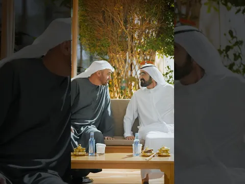 رئيس الدولة يلتقي محمد بن راشد في استراحة المرموم في دبي