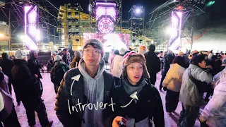 我去中国参加了单板滑雪音乐节