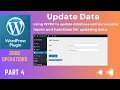 How to Update or Edit Data in WordPress Admin Using a Custom Plugin part 4 WP CRUD