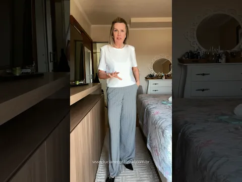UMA CALÇA, VÁRIOS LOOKS 🖤🤩 Site www.lucianecachinski.com.br