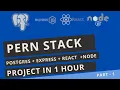 Full Stack React Express Posgres PERN Notes App in 1 Hour