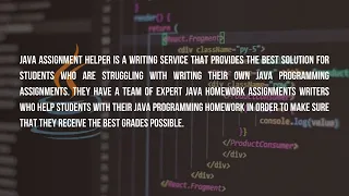 Java Assignment Help writing services for students