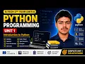 Python Programming Unit 1 One Shot Complete AKTU B Tech 2nd Year 2026