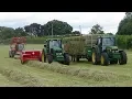 Download Lagu Rowing Up, Baling \u0026 Collecting Hay with John Deeres \u0026 Manitou - Small Square Bales - Hay 2019