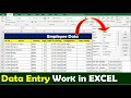 Data Entry using Form in Microsoft Excel Data Entry in Excel