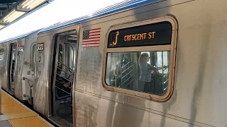 R160 Crescent St bound J arriving at Cypress Hills