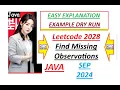 Find Missing Observations Leetcode 2028 Java Code Developer Coder