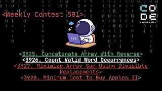 weekly contest 501 leetcode 3925 leetcode 3926 leetcode 3927 leetcode 3928 Dijkstra DSA