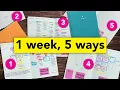 5 Functional Ways to use your Weekly Planner
