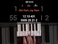 Lagu Shri Ram Jay Ram #shriramjayram #pianotutorial #shorts