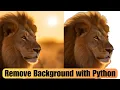 Remove Background From Any Image Using Python Programming Python Project Python Tutorial ML