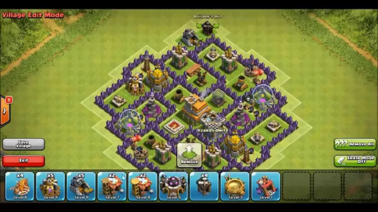 Clash of Clans Town Hall 7 Defense (CoC TH7) BEST Trophy Base Layout Defense Strategy