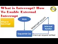 Microcontroller PIC16F877 -40 What is Interrupt How To Enable External Interrupt