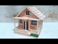 Lagu Mungil Unik ! DIY cara membuat rumah dari stik es krim | Kerajinan dari stik es krim