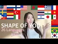 Download Lagu Shape Of You (Ed Sheeran) 1 GIRL Singing in 26 Different Languages (cover by MiRae Lee)