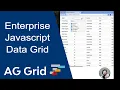 AG Grid s JavaScript Data Grid Enterprise Edition Getting Started