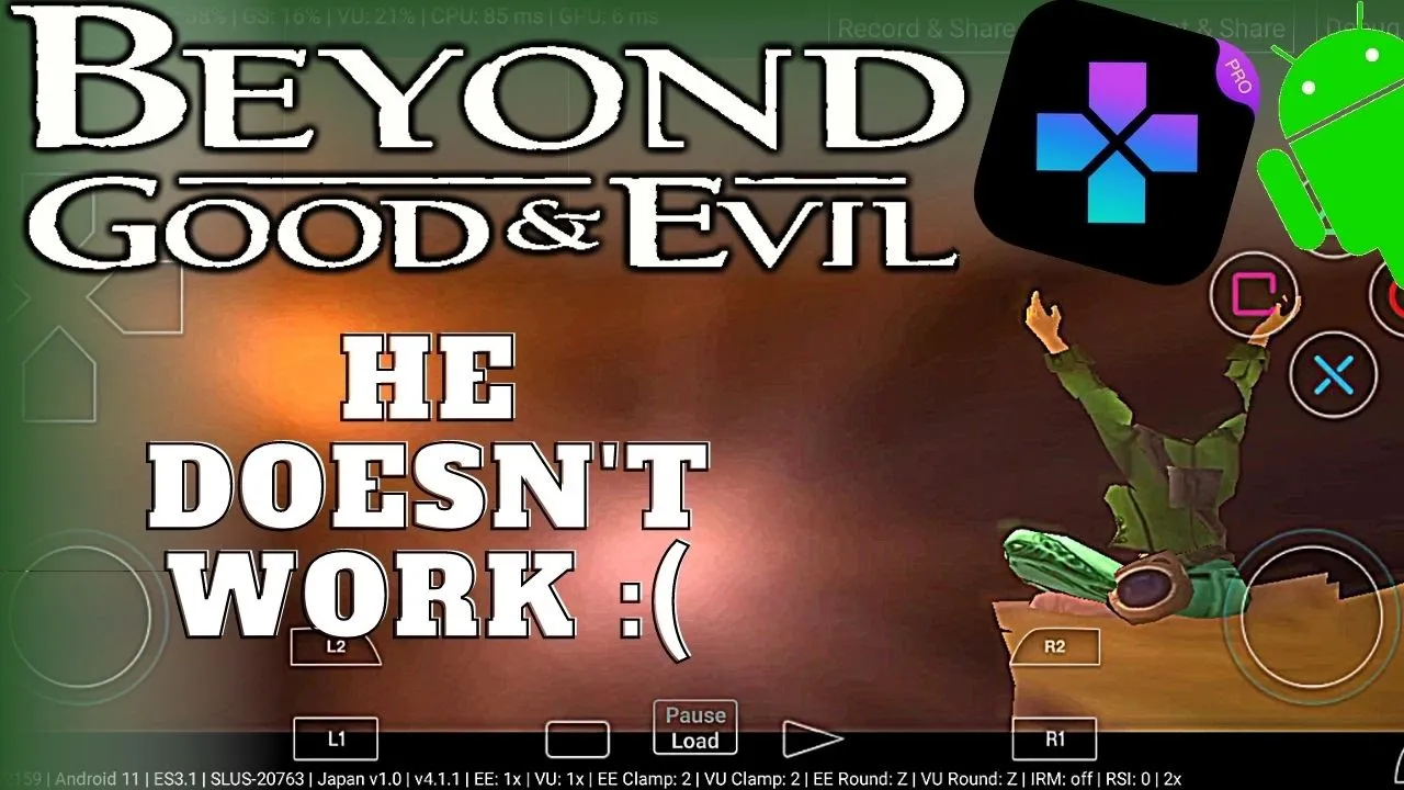 Beyond Good And Evil - PS2 Emulator Android Gameplay [Damon Ps2 PRO] - Beyond Good & Evil APK Mobile