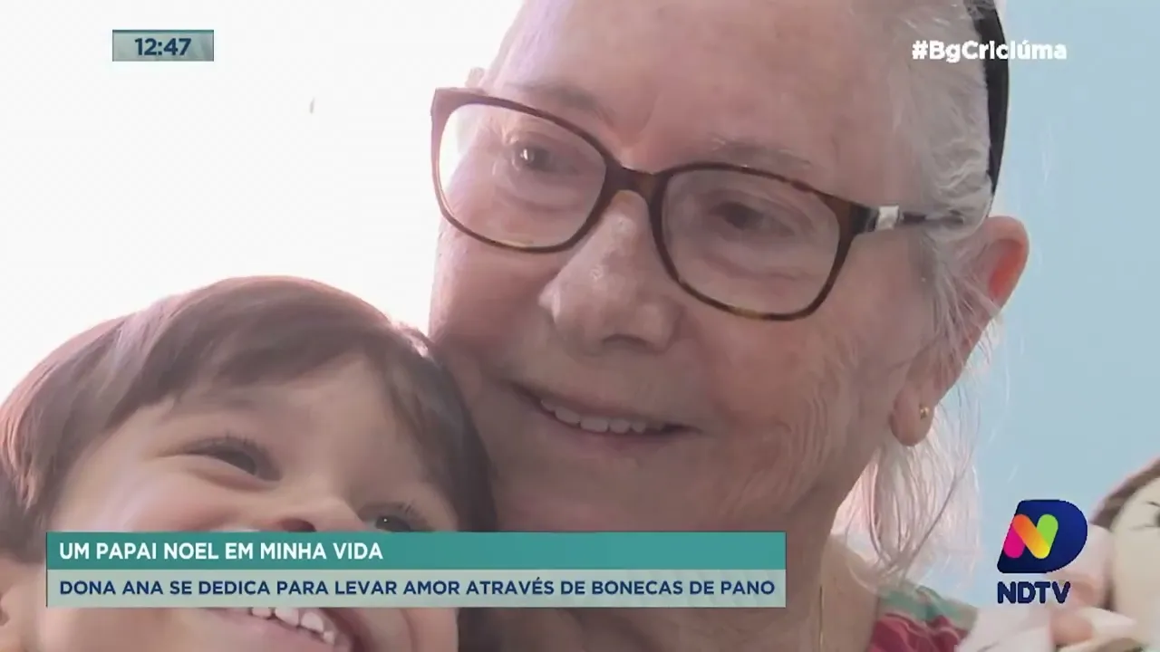 Um Papai Noel em Minha Vida: Dona Ana se dedica para levar amor através de bonecas de pano
