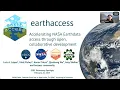 NASA ESDS Tech Spotlight presentation on the earthaccess Python library to access NASA Eart ata
