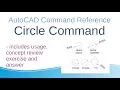 AutoCAD Command Reference Circle Command