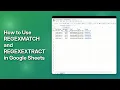REGEXMATCH REGEXEXTRACT in Google Sheets Easy Guide