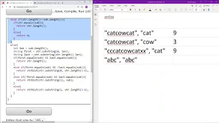 Recursion - 1 strDist Java Solution Codingbat com