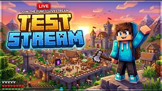 testing the stream playing minecraft