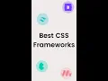 Best CSS Frameworks for Building Responsive and Modern Websites