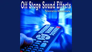 Television Baseball Game with Announcer Crowd and Players From Close Perspective