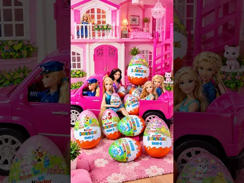 Satisfying Unboxing Giant Barbie Mystery Chocolate Eggs |ASMR