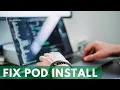 FIXED Pod install error Firestore