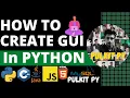 How to Create Gui Software usign Python PULKIT PY