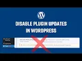Disable plugin updates in WordPress stop specific plugin update notifications 57